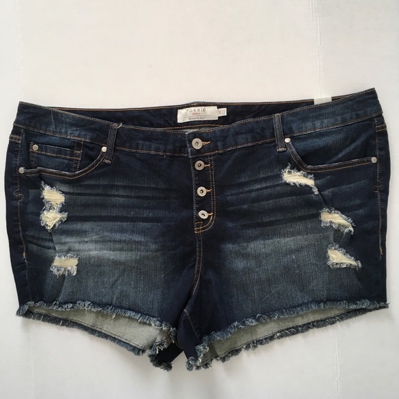 torrid Pants - Torrid Cut Off Denim Jeans Distressed NEW WITH TAG